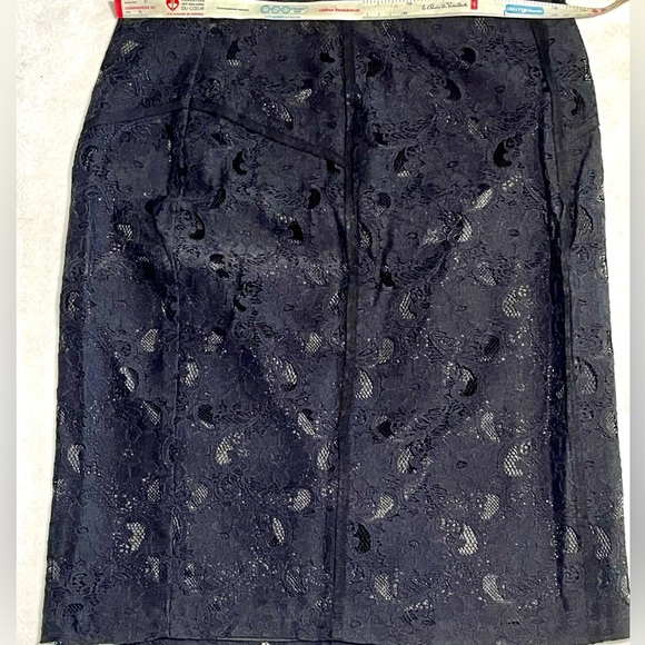 New Black Dress Skirt with lace by Contemporaine , Simons black Holiday skirt. - Picture 3 of 6